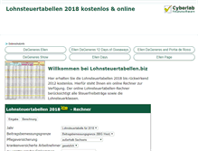 Tablet Screenshot of lohnsteuertabellen.biz